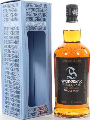 Springbank 19yo Single Cask Fresh Port Pacific Edge Wine & Spirits 52.4% 750ml