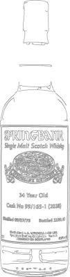 Springbank 1975 Cask No.99 165-1 2038 34yo 40.5% 700ml