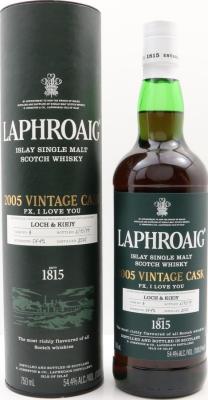 Laphroaig 2005 PX I loveyo u #3 54.4% 750ml