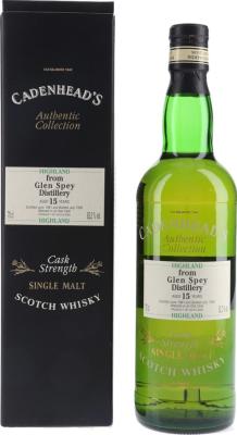 Glen Spey 1981 CA Authentic Collection Oak Cask 62.2% 700ml