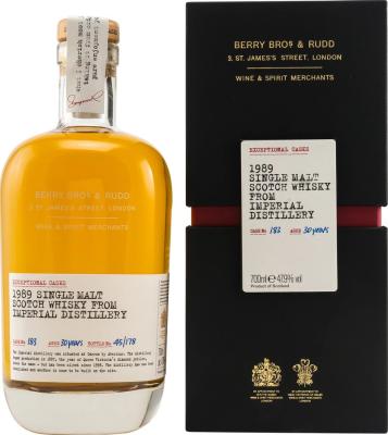 Imperial 1989 BR Berrys Exceptional Casks #183 47.9% 700ml