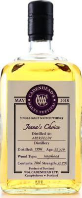 Aberfeldy 1996 CA Malts Festival 22yo Jenna's Choice 52.2% 700ml