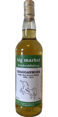 Cragganmore 1998 BM Big Market Sonderabfullung Nr 002 Bourbon 57% 700ml