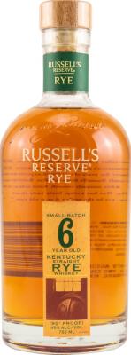 Russell's Reserve 6yo Small Batch 45% 750ml