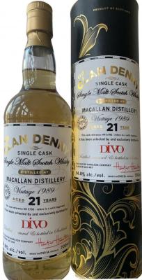 Macallan 1989 HH Refill Hogshead Divo 54.8% 700ml