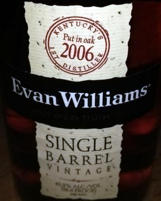 Evan Williams 2006 Single Barrel Charred New American Oak Barrel 574 43.3% 700ml