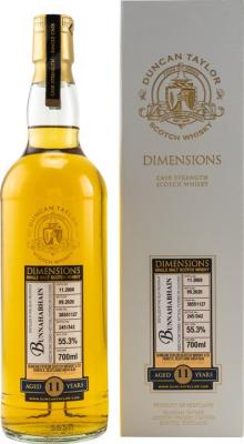 Bunnahabhain 2008 DT Dimensions Oak Casks #38551127 55.3% 700ml