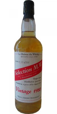 Bunnahabhain 1980 LMDW Selection Refill Sherry Hogshead 46% 700ml