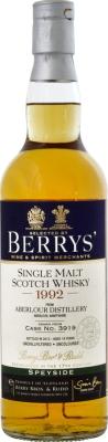 Aberlour 1992 BR Berrys #3919 55.5% 700ml