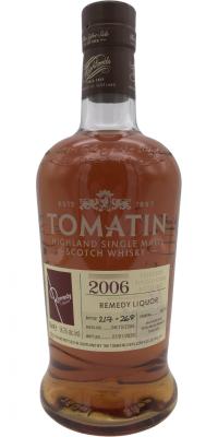 Tomatin 2006 Recharred French Oak #33274 Remedy Liquor 56.3% 750ml