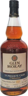 Glen Moray 2014 Hand Bottled at the Distillery Bordeaux Redwine Cask 57.7% 700ml