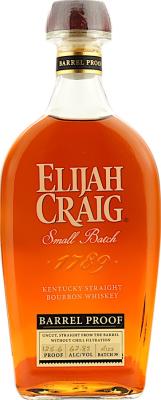 Elijah Craig 12yo Barrel Proof American White Oak 62.8% 700ml