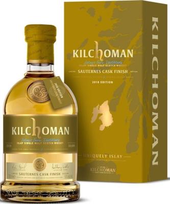 Kilchoman 2012 Sauternes Cask Finish 2018 Edition Bourbon Barrels + Sauternes finish 50% 750ml