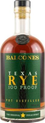 Balcones Texas Rye 100 Proof 50% 700ml
