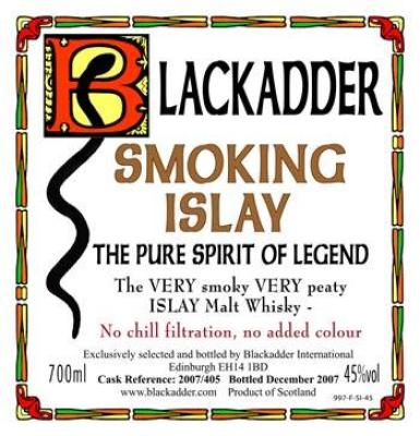 Smoking Islay Bottled 2007 BA The Pure Spirit of Legend 2007 405 45% 700ml