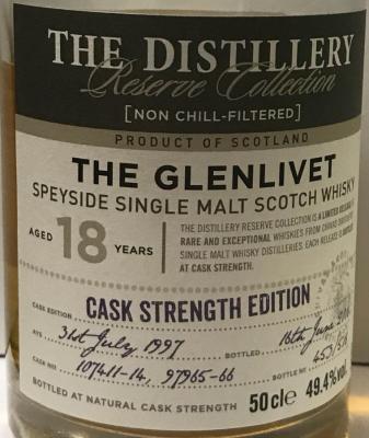 Glenlivet 1997 Cask Strength Edition 107411-14 & 97965-66 49.4% 700ml