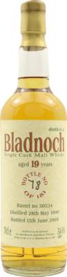 Bladnoch 1990 BF Bourbon #30534 54.6% 700ml