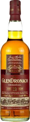 Glendronach 12yo Original Highland Single Malt Scotch Whisky Pedro Ximenez and oloroso sherry 43% 700ml