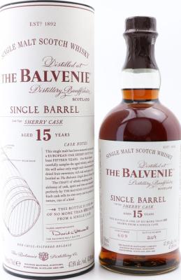 Balvenie 15yo Single Barrel Sherry Cask #609 47.8% 700ml