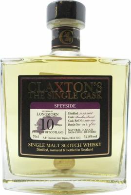 Longmorn 2008 Cl The Single Cask Bourbon Barrel 1960-1223 52.8% 700ml