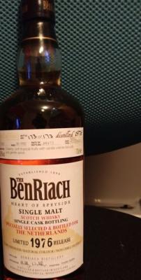 BenRiach 1976 Single Cask Bottling Refill Hogshead #3042 The Netherlands 42.6% 700ml