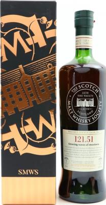 Arran 2002 SMWS 121.50 Xmas cake and Afghan coats Refill Ex-Sherry Butt 121.50 61.3% 700ml