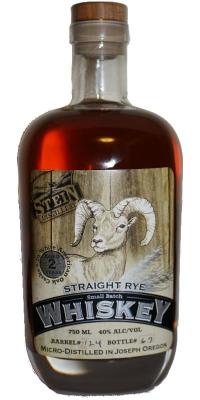 Stein Straight Rye Whisky Small Batch White American Oak Casks #124 40% 750ml