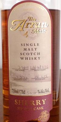 Arran 1997 Sherry Cask #391 55.4% 750ml