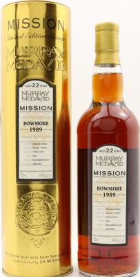 Bowmore 1989 MM Mission Gold Bourbon Cask 54.4% 700ml