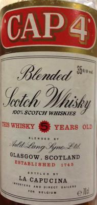 Cap 4 5yo Blended Scotch Whisky 35% 700ml