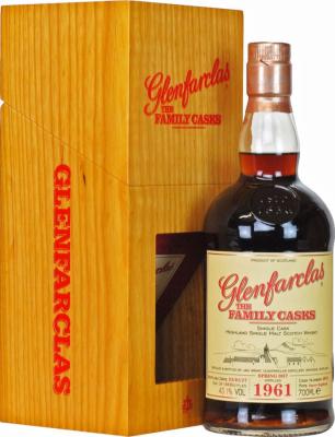 Glenfarclas 1961 The Family Casks Release Sp17 Sherry Hogshead #4896 43.1% 700ml