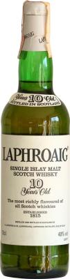 Laphroaig 10yo Without Royal Warrant Allied Domecq Spirits & Wine S.p.A. Italia 40% 700ml