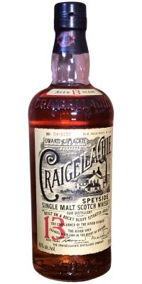 Craigellachie 13yo No: 04-6137 ex-Bourbon & ex-Sherry 46% 750ml