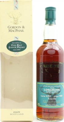 Longmorn 1969 GM Reserve 1st Fill Sherry Butt #5293 Japan Import System jis 59.3% 700ml