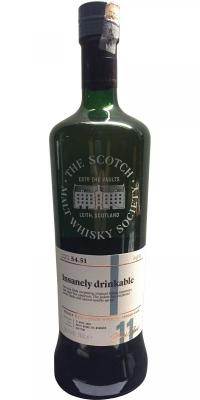 Aberlour 2006 SMWS 54.51 Insanely drinkable Refill Ex-Bourbon Barrel 54.51 59.5% 700ml