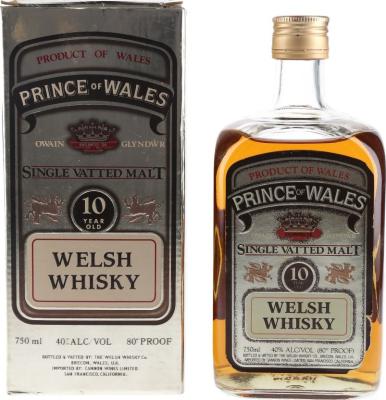 Prince of Wales 10yo Single Vatted Malt 40% 750ml