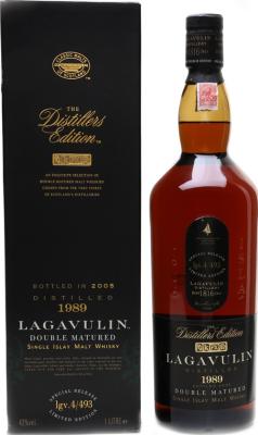 Lagavulin 1989 The Distillers Edition Double Matured in Pedro Ximenez Sherry Wood 43% 1000ml