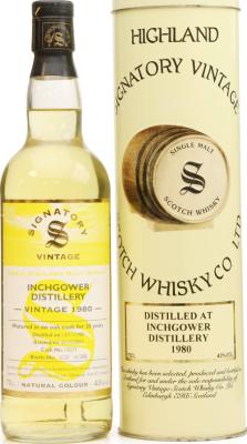 Inchgower 1980 SV Vintage Collection Oak Cask #13273 43% 700ml