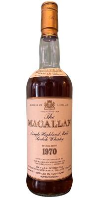 Macallan 1970 Sherry Cask Premier Wine Merchants New York USA 43% 750ml