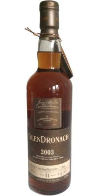 Glendronach 2003 Single Cask Pedro Ximenez Sherry Puncheon Finish 5695 Taiwan Exclusive 54.3% 700ml