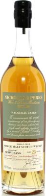 Springbank 1997 UD Nickolls & Perks Inaugural Casks Fresh Rum barrel Nickolls & Perks 49.1% 700ml