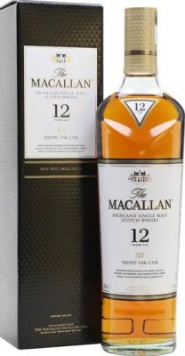 Macallan 12yo Sherry Oak Sherry Oak 43% 750ml