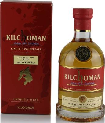 Kilchoman 2007 Private Cask Release Bourbon Smoke & Whisky 53.2% 700ml