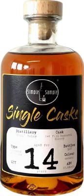 Simple Sample 14yo SiSa Dark Islay 57.4% 500ml