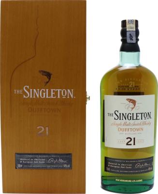 The Singleton of Dufftown 21yo Perfectly Balanced & Smooth American & European Oak Cask 43% 700ml