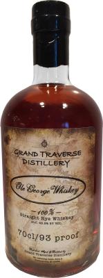 Grand Traverse Ole George Whisky 100% Straight Rye Whisky American Oak Barrels 46.5% 750ml