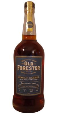 Old Forester Single Barrel Barrel Strength New American Oak Beach Surf Bev & Pawleys 63.15% 750ml