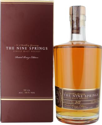 The Nine Springs Oloroso Sherry Cask Peated Breeze Edition 50% 500ml