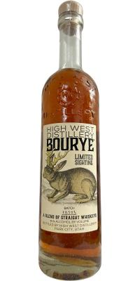 High West Bourye BOUrbon & RYE Limited Sighting Utah 46% 750ml