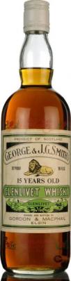 Glenlivet 15yo GM George & J.G. Smith's 40% 750ml